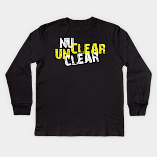 Unclear Nuclear Kids Long Sleeve T-Shirt